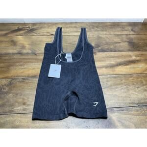 Gymshark Adapt All In One Safari Black One Piece Small NWT